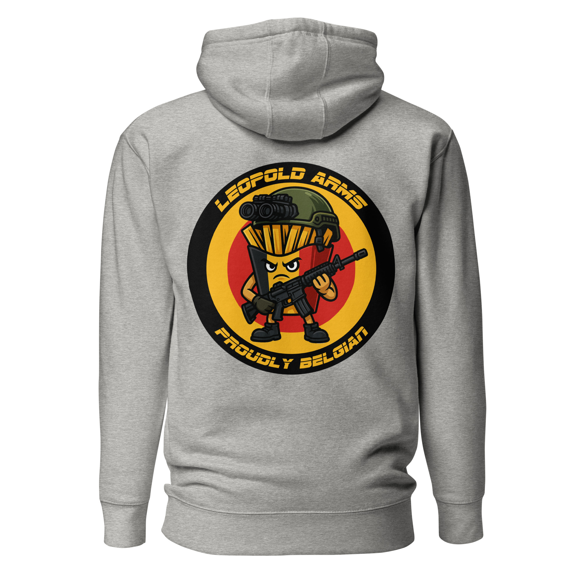 Leopold Arms Mascot Hoodie Dark Logo - Image 8